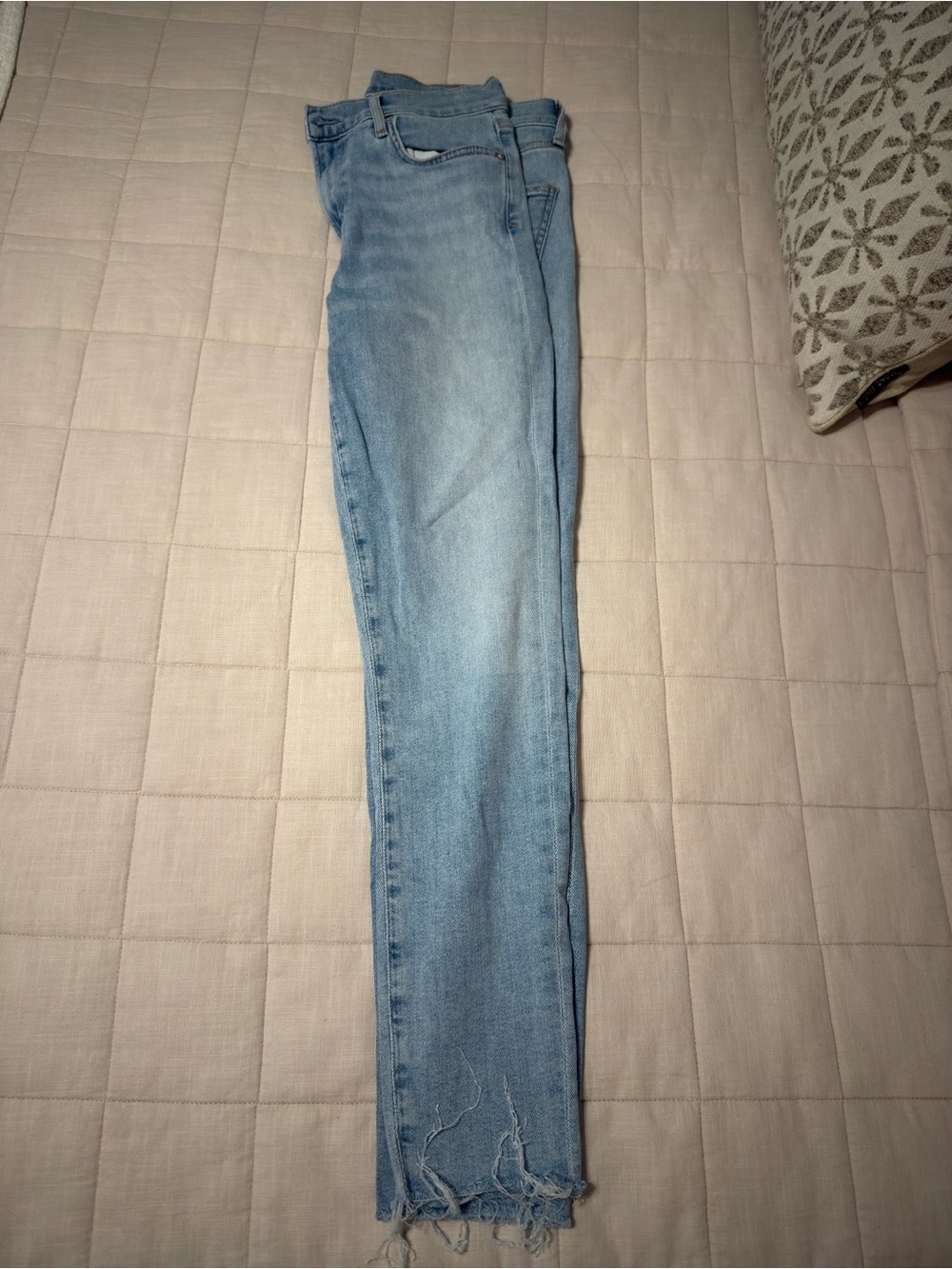 Agolde Light Blue High-Rise Skinny Jeans